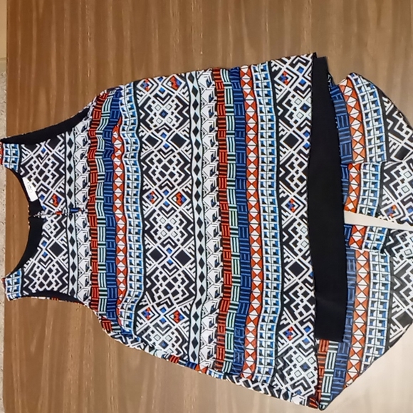 Cato Tops - Cato S Pattern Sleeveless Top